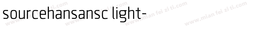 sourcehansansc light字体转换